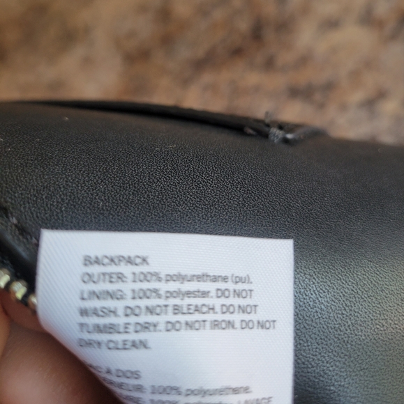 Aldo Black Backpack Purse - Picture 7 of 10